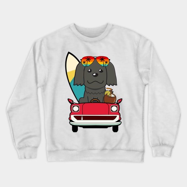 Funny sheepdog driving a car Crewneck Sweatshirt by Pet Station